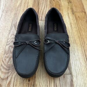 Croc Brown Loafer Boat Deck Moccasins Flats Women’s Shoe Size 6